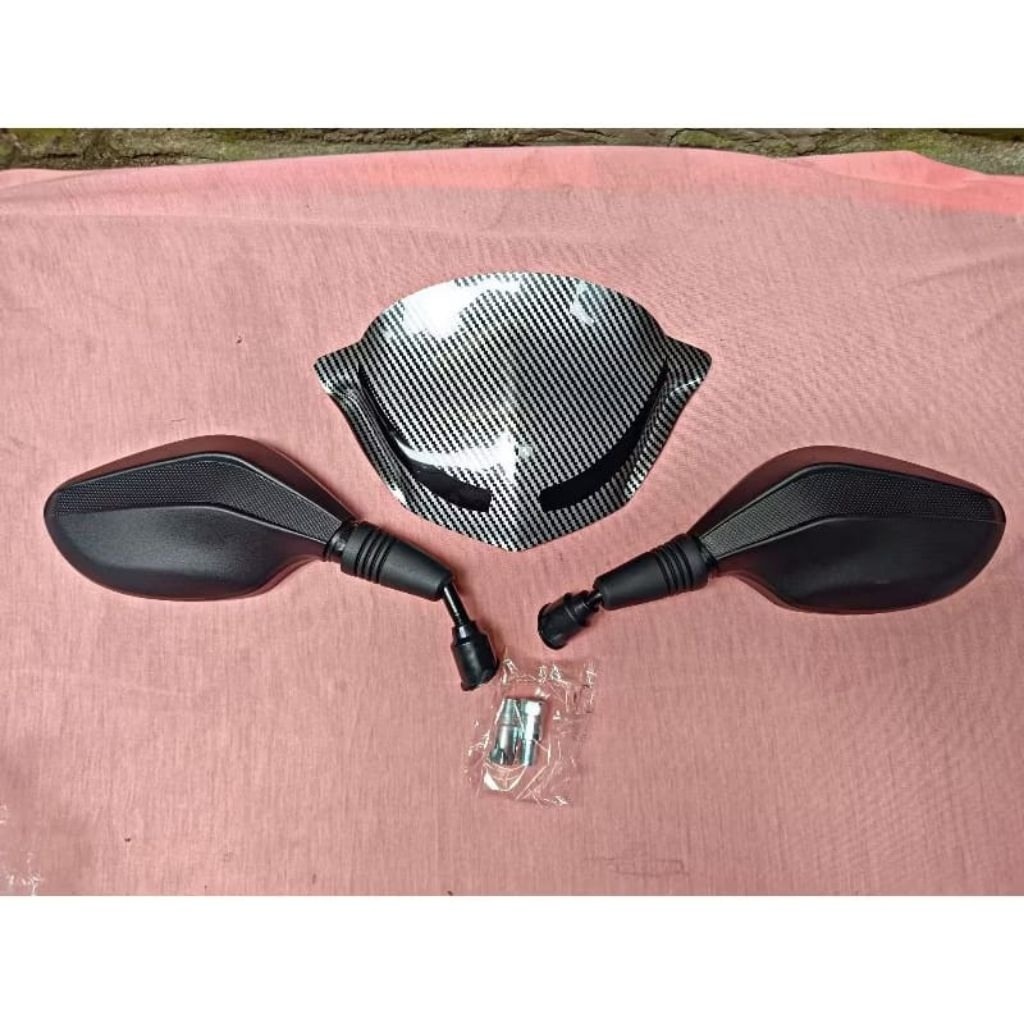 visor beat karbu lama ray-bening tebal