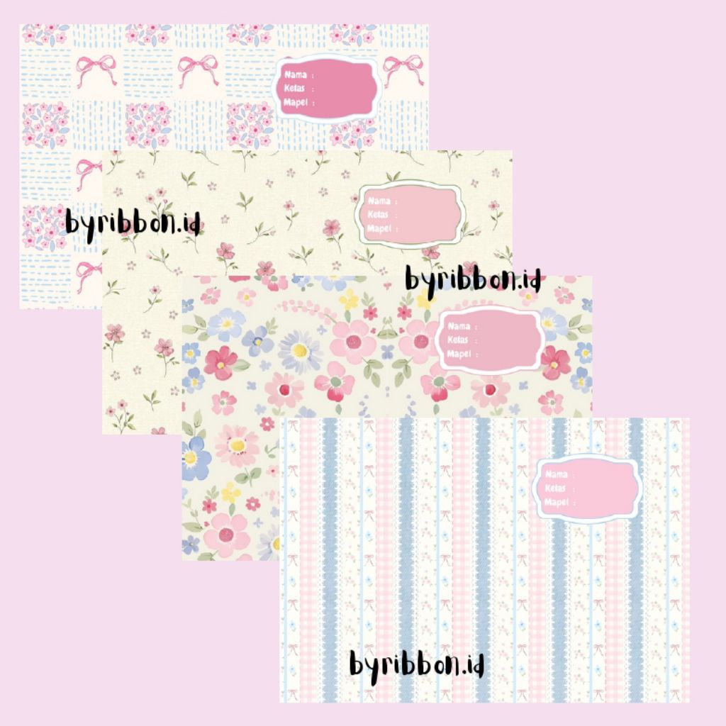 

byribbon.id – Sampul Buku Aesthetic Pink Series (Sidu/BigBoss)