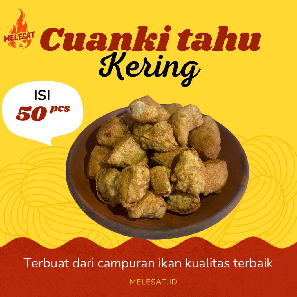 

cuanki tahu pasung 50pcs / cuanki tahu kering/ batagor kering