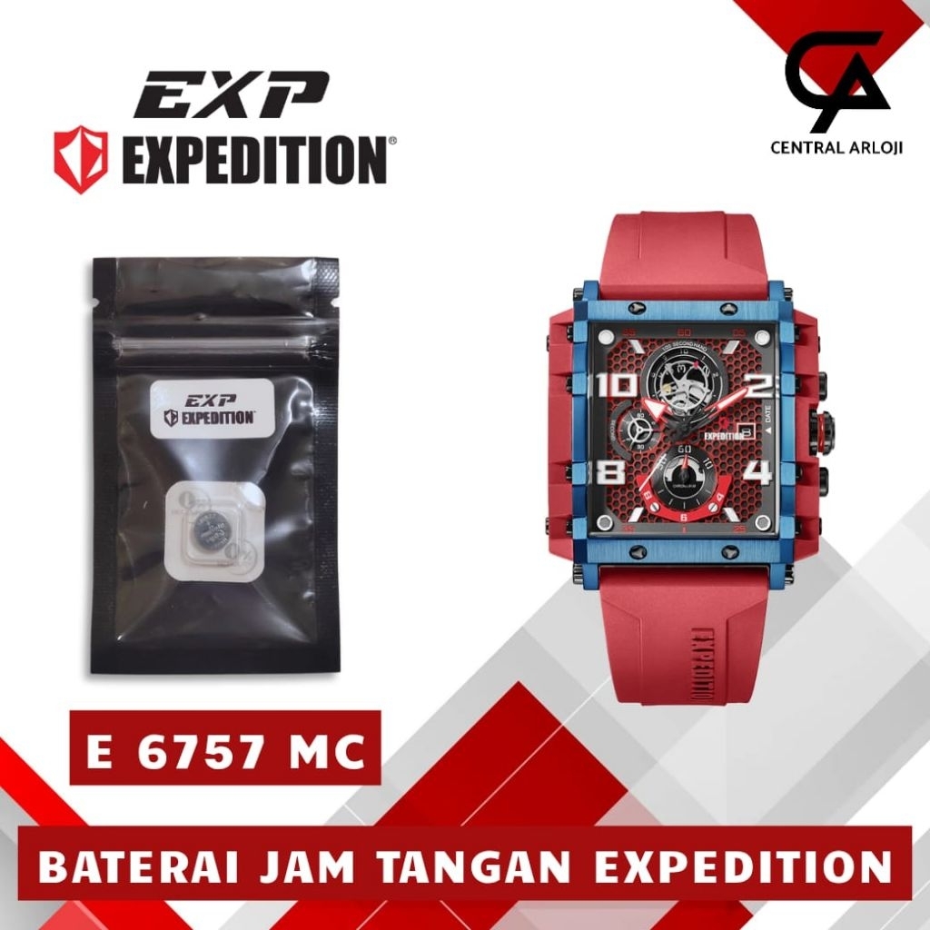 Baterai jam Tangan Expedition Original E 6757 MC