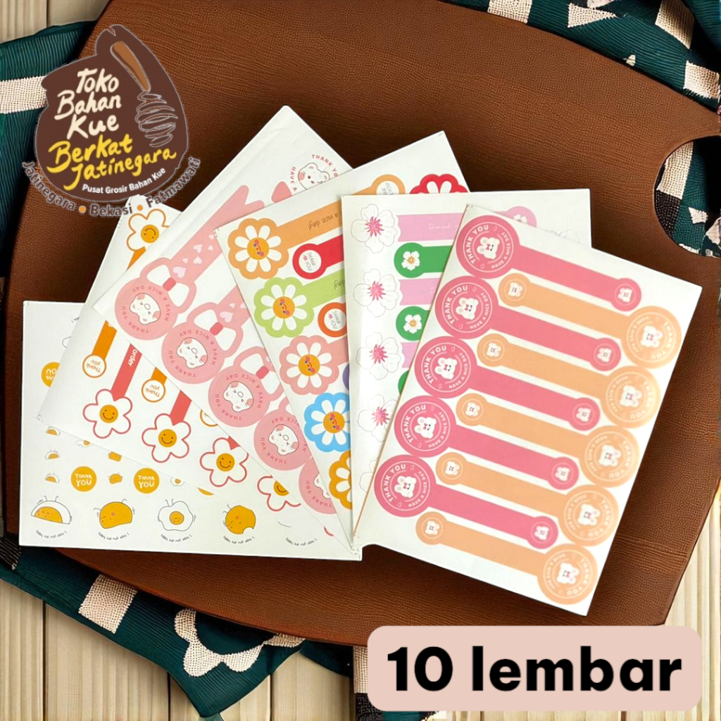

STICKER THANKYOU TOPLES ISI 10PCS / STICKER THANKYOU