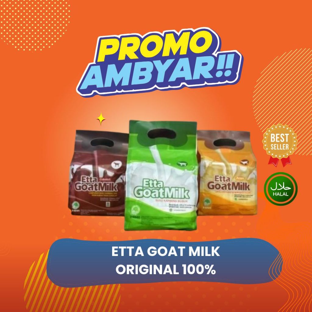 

Etta Goatmilk Susu Kambing Etawa Premium 100% Asli Menyehatkan Tubuh