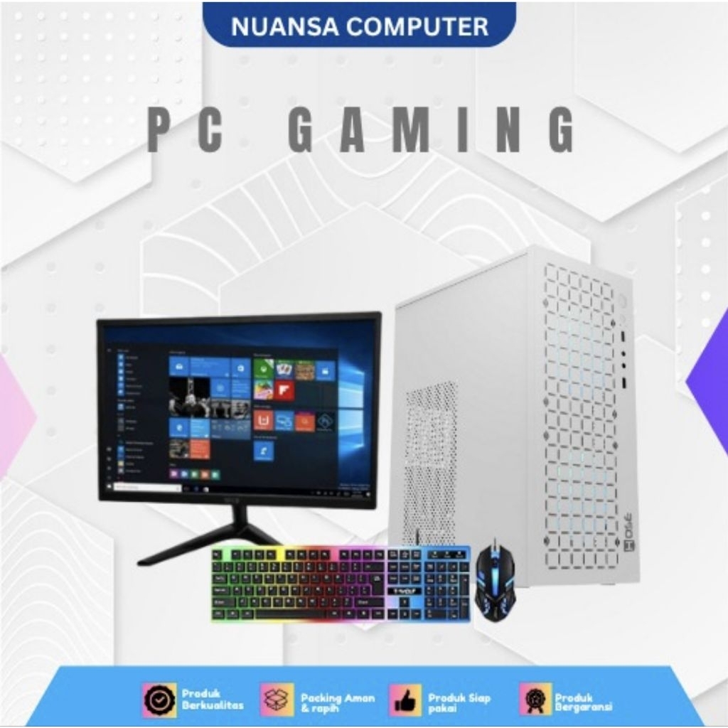 PC GAMING CORE I5 MURAH VGA 2GB RAM 8GB HDD 500 GB PAKET FULLSET