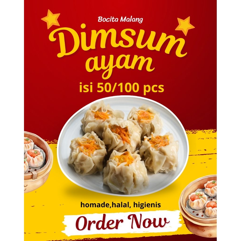 

Dimsum ayam premium isi 50/100 pcs