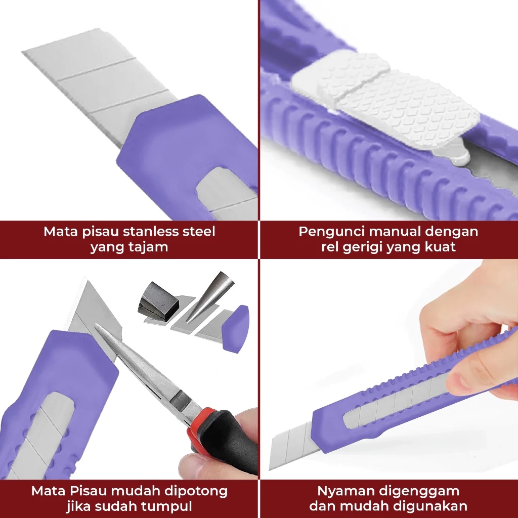 

Paper Cutter Colorfull Pastel Series Pisau Kertas Tajam Kater