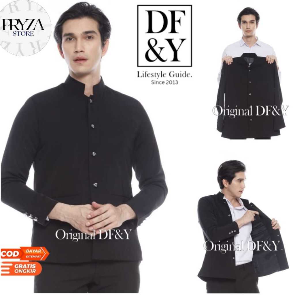 PRYZA Jas Blazer Pria Gakuran Sujuran Original DF&Y / Jas Blazer Kerja Kantor Formal / Jas Style Kor
