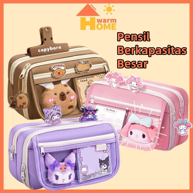 

Tas Tempat Pensil Case Pouch Anak Sekolah Transparan Kapasitas Besar Stationery Kantor