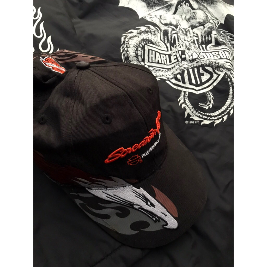 topi harley davidson flame SOLD OUT