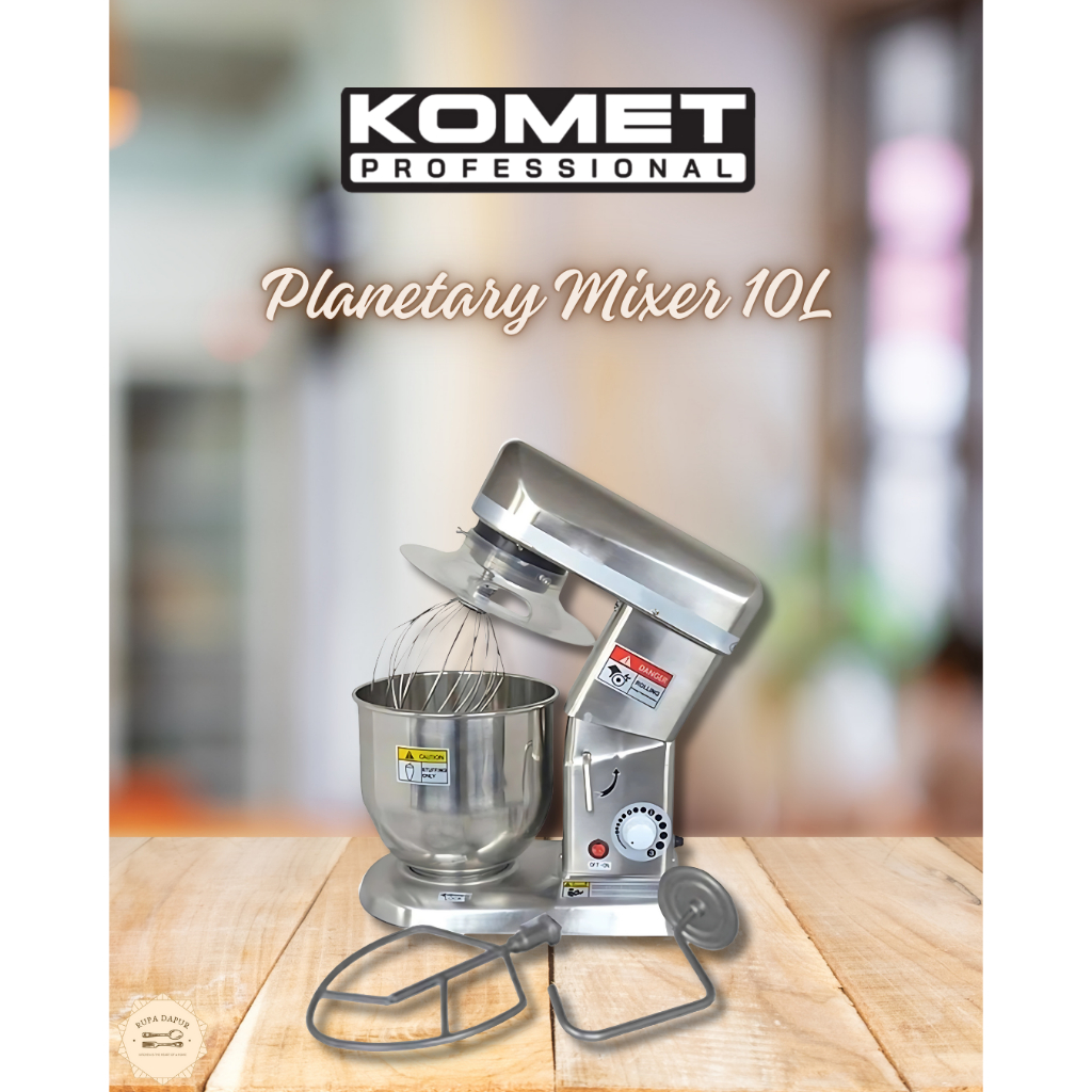 KOMET Table Top Premium Planetary Mixer MX620-102 Mesin Pengaduk Adonan Roti 10 liter
