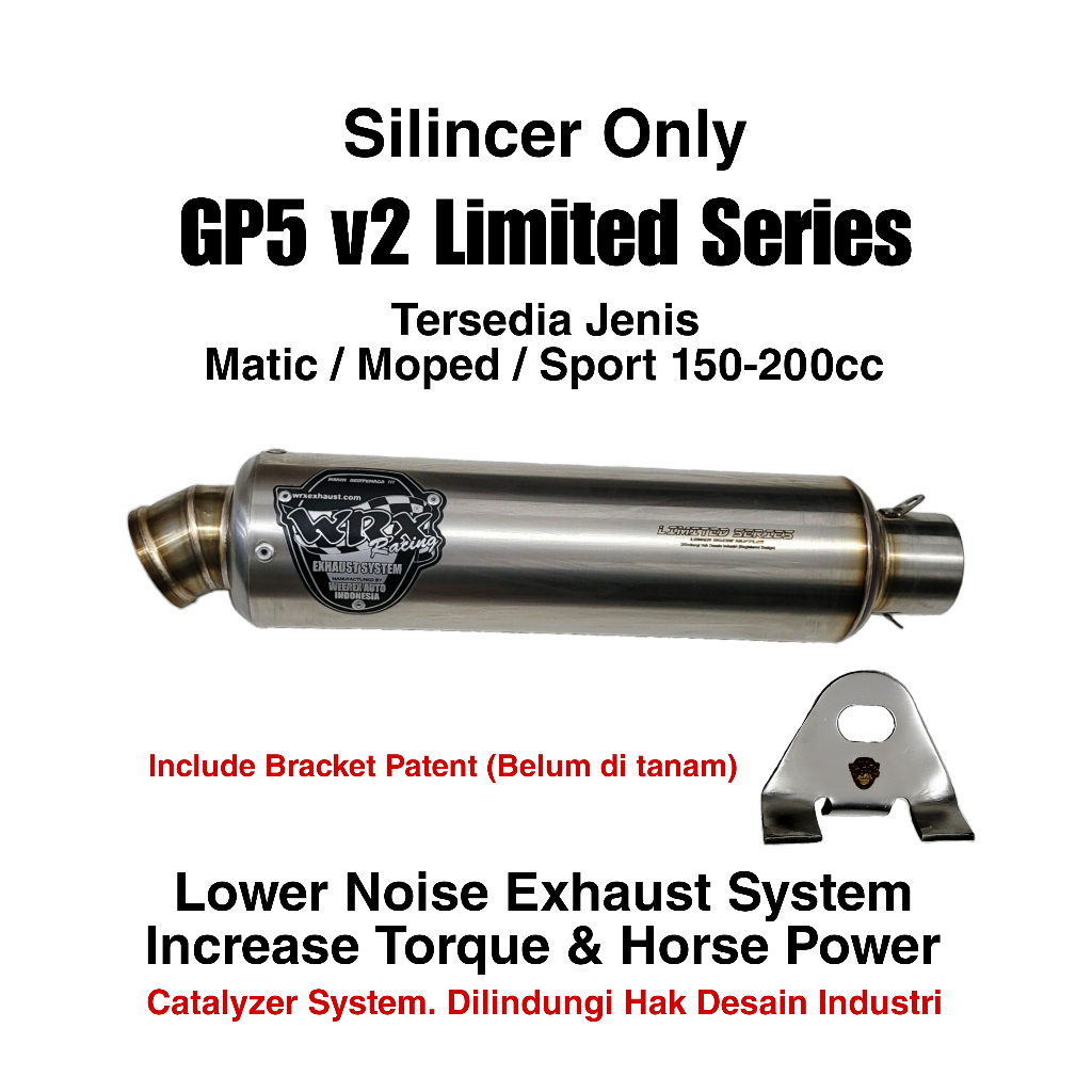 Knalpot WRX GP5 v2 Limited K175 SE New CB150R