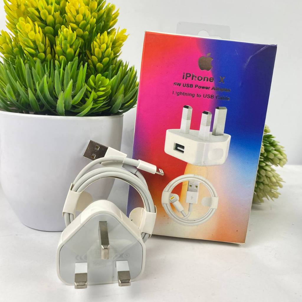 CHARGER IPHONE SATU SET | CHARGER IPHONE X KAKI 3