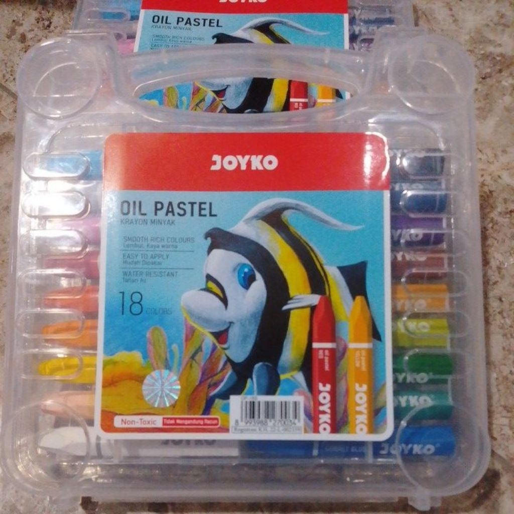 

joyco crayon 18warna oil pastel water resistant