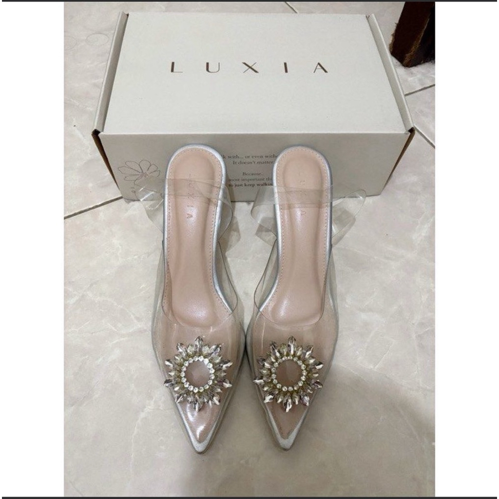 Luxia Amora Heels Crystal Swarovski preloved