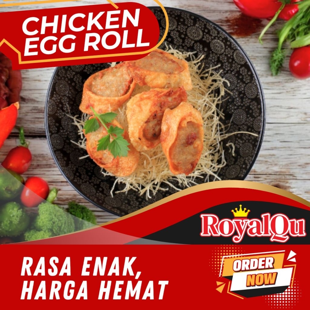 

ROYALQU Chiken Egg roll ayam gulung bento