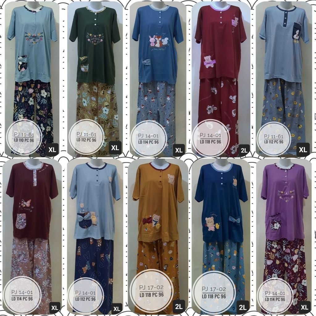 babydoll jumbo pendek panjang dan babydoll kulot jumbo anne claire