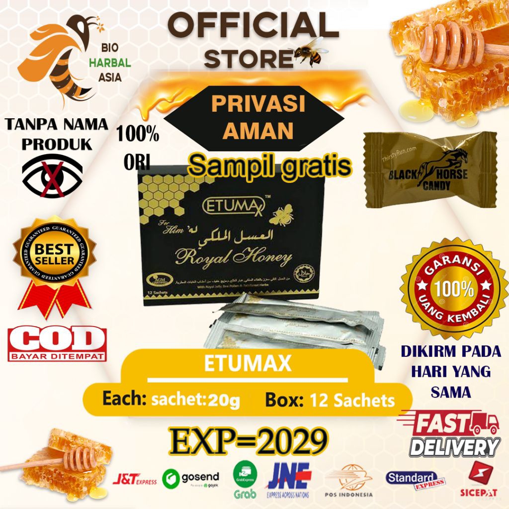

Etumax Royal Honey For Him 20G 1 Box 12 Sachet