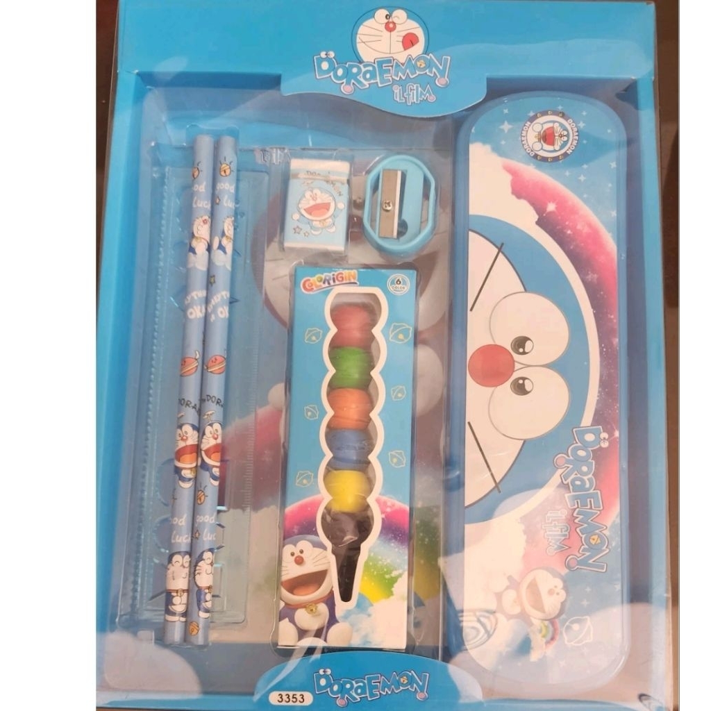 

set kotak pensil doraemon