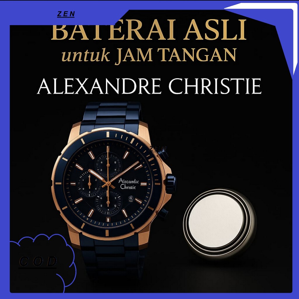 Alexandre Christie Baterai Asli untuk Jam Tangan Model AC 6390MC 6390 MC Original Battery Watches