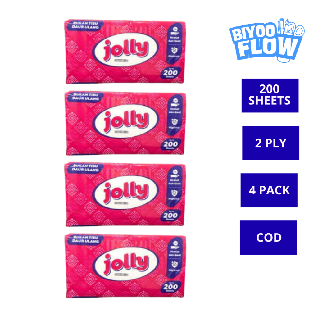 Paket 4 Tisu Jolly 200 Sheet / Tisu Jolly 200 Sheet Paket