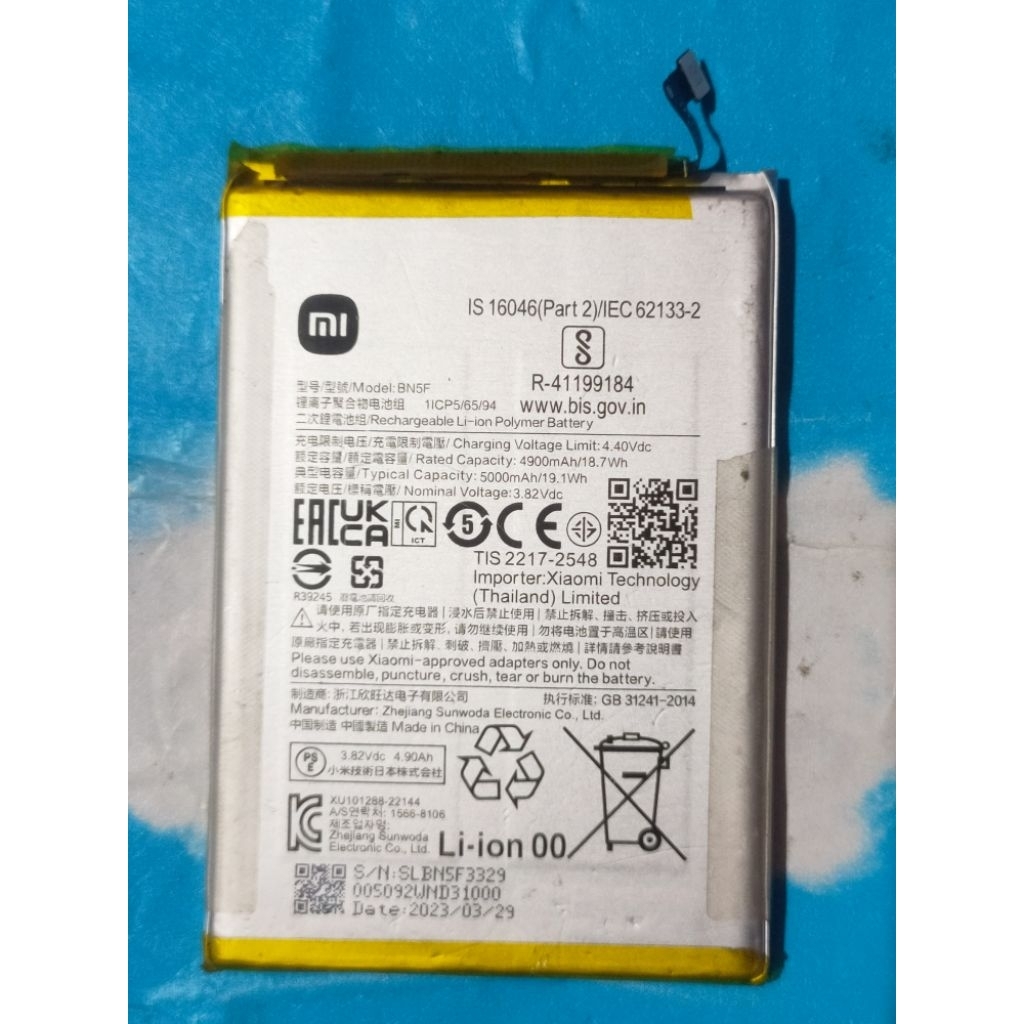 Batre baterai BN5F Xiomi redmi A2 Poco m4 original normal copotan asli