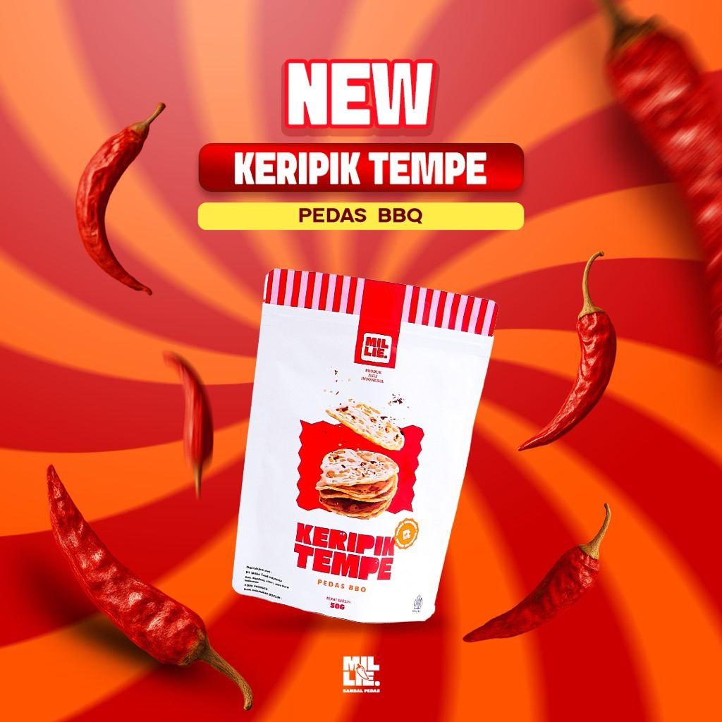 

Tempeh Chips Spicy Bbq (Bbq Pedas)