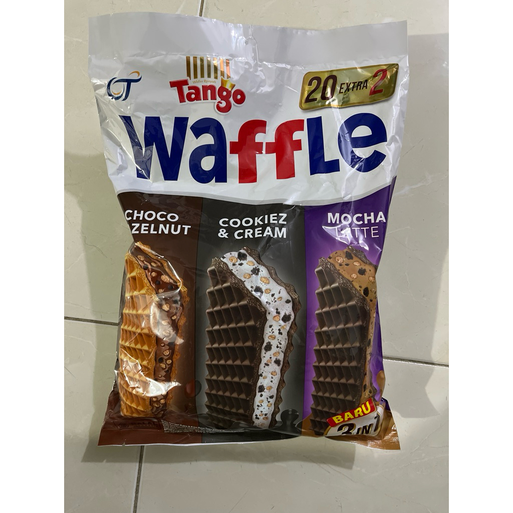 

Tango WAFFLE choco hazelnut Assorted BAG 220 gram kemasan BESAR