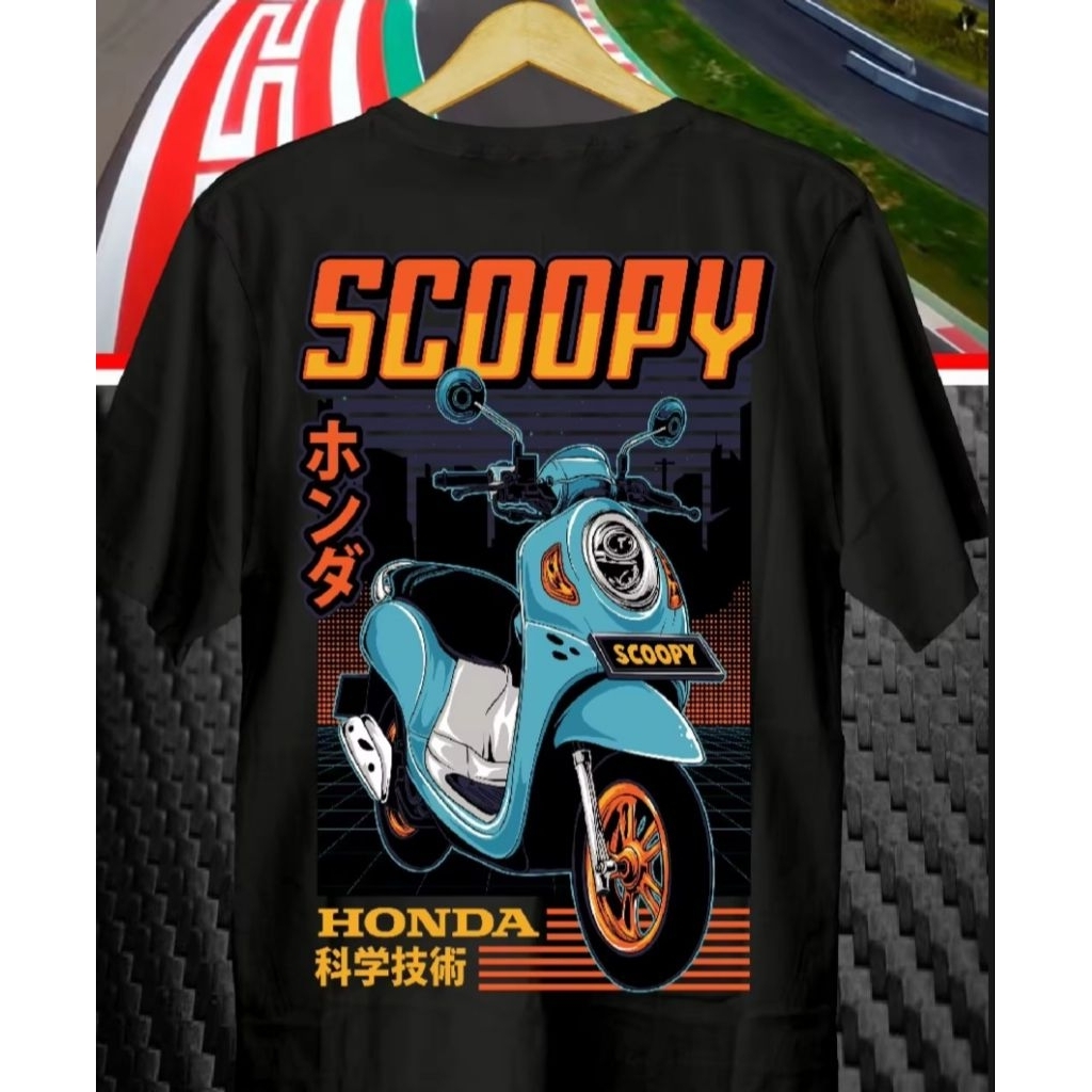 kaos motor scoopy//kaos scoopy//baju scoopy//kaos sunmori//scoopy//kaos pria//kaos wanita//scoopy