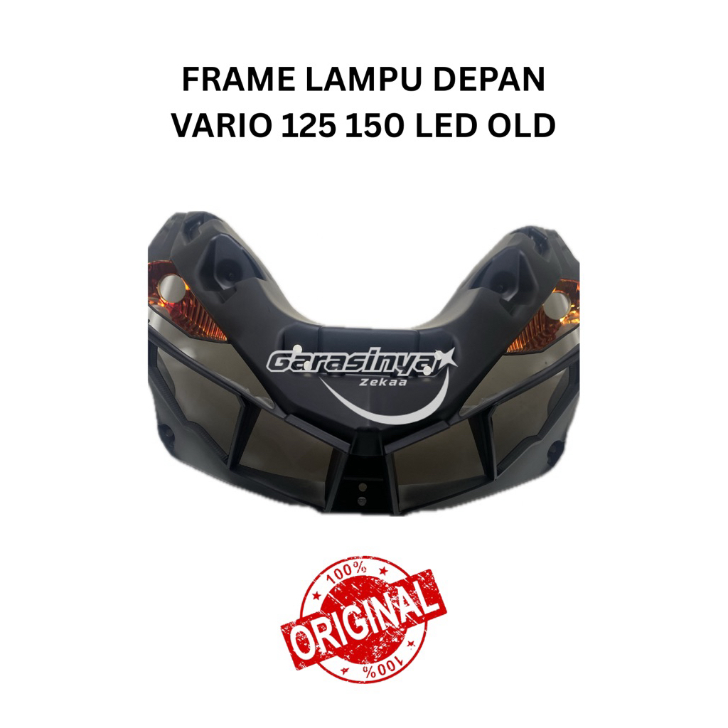 Frame Depan Frame Tempat Alis Reflektor Headlamp Lampu Depan Custom Black Housing Sen Smoke Orange V