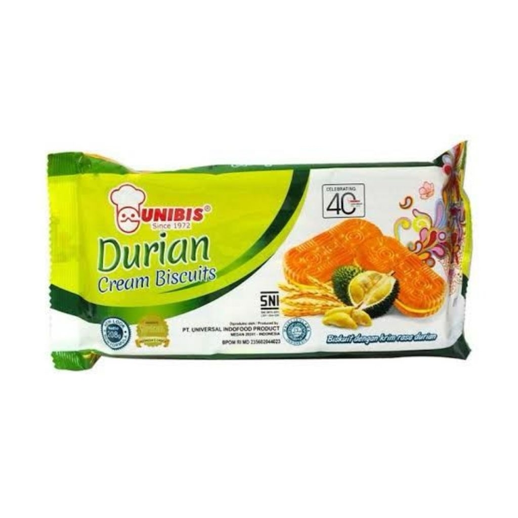 

Unibis Durian Cream Biscuit 208 gram
