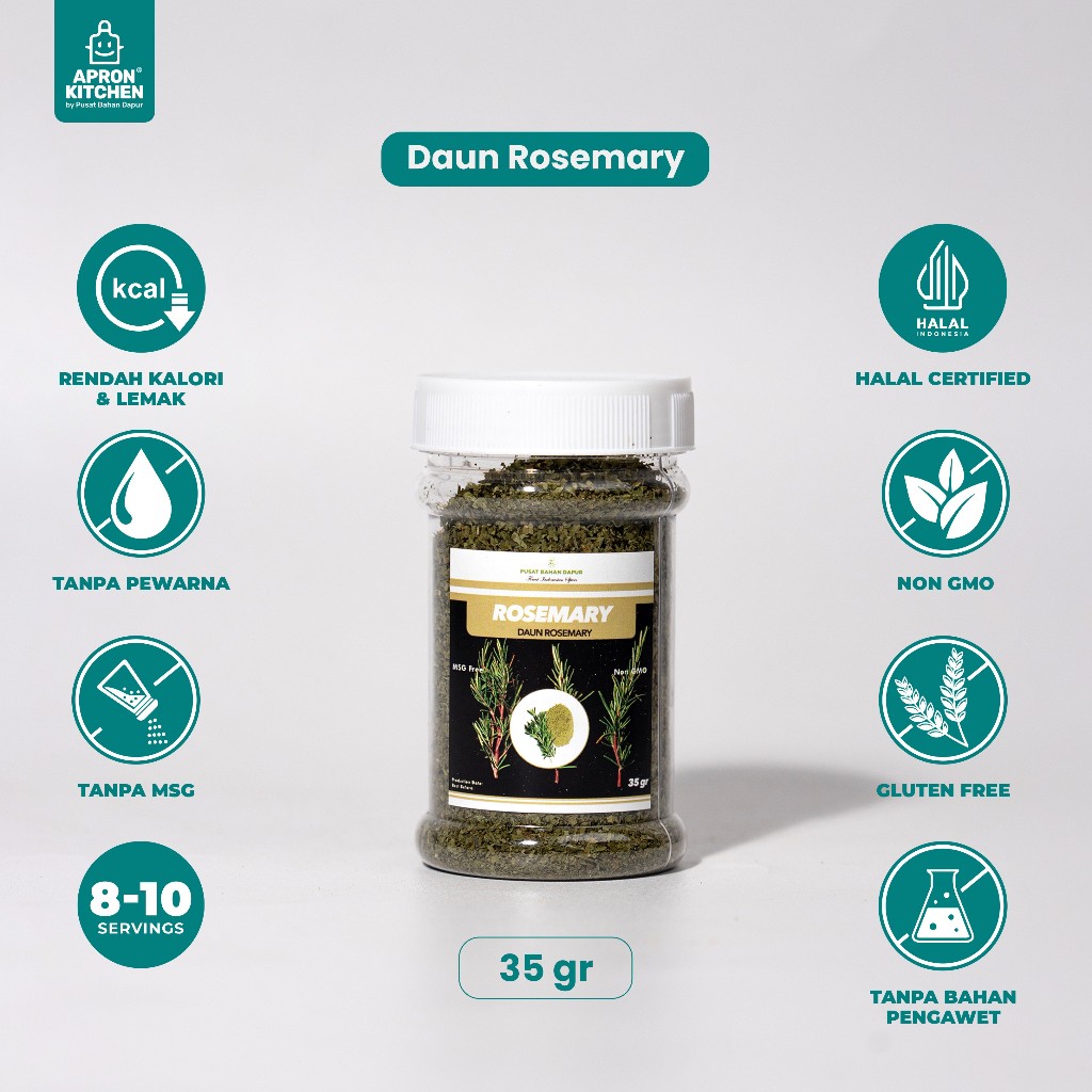 

Rosemary powder (bubuk Rosemary bumbu steak) kemasan 35gr