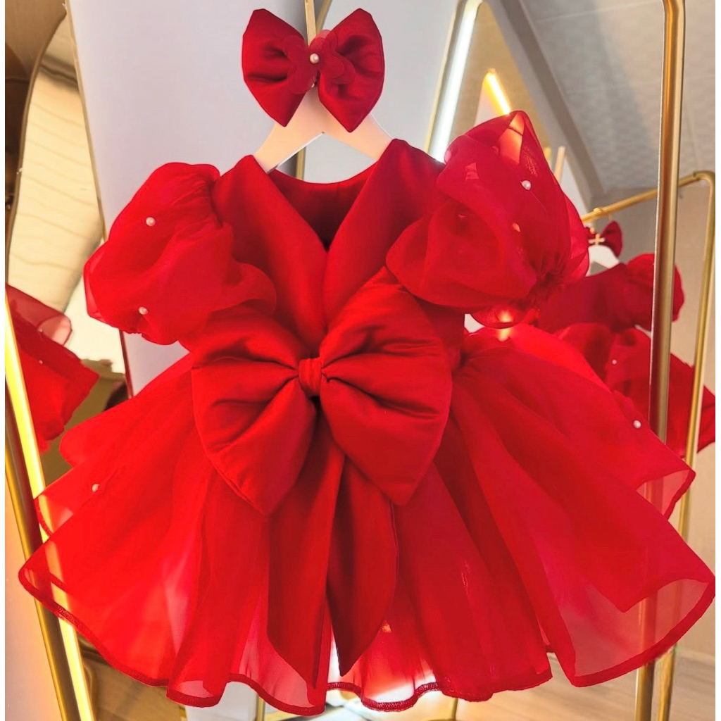 gaun anak pakaian anak perempuan gaun organza fashion anak