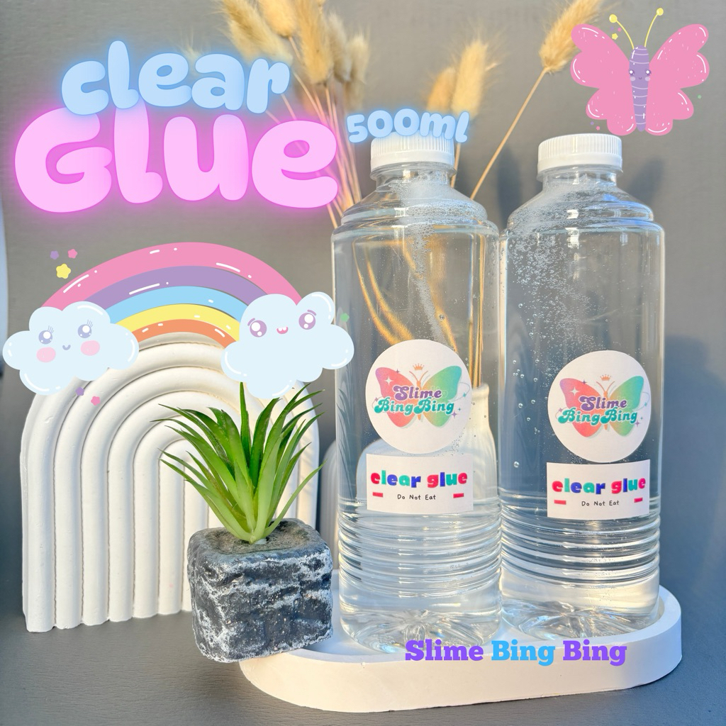 Clear Glue Lem Bening 500ml Lem Bahan Clear Slime Termurah Slime BingBing