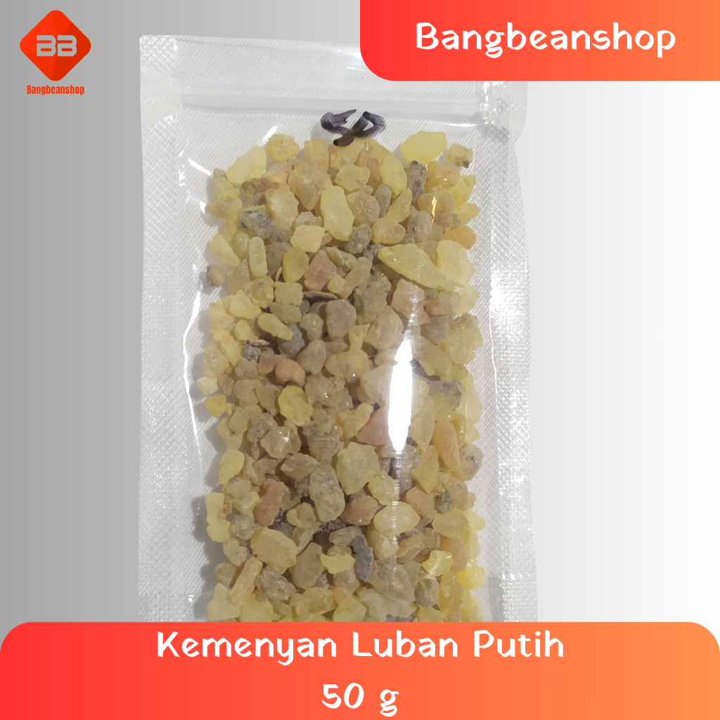 Kemenyan Arab Luban Putih 50g Harum Wangi Pengharum Dupa