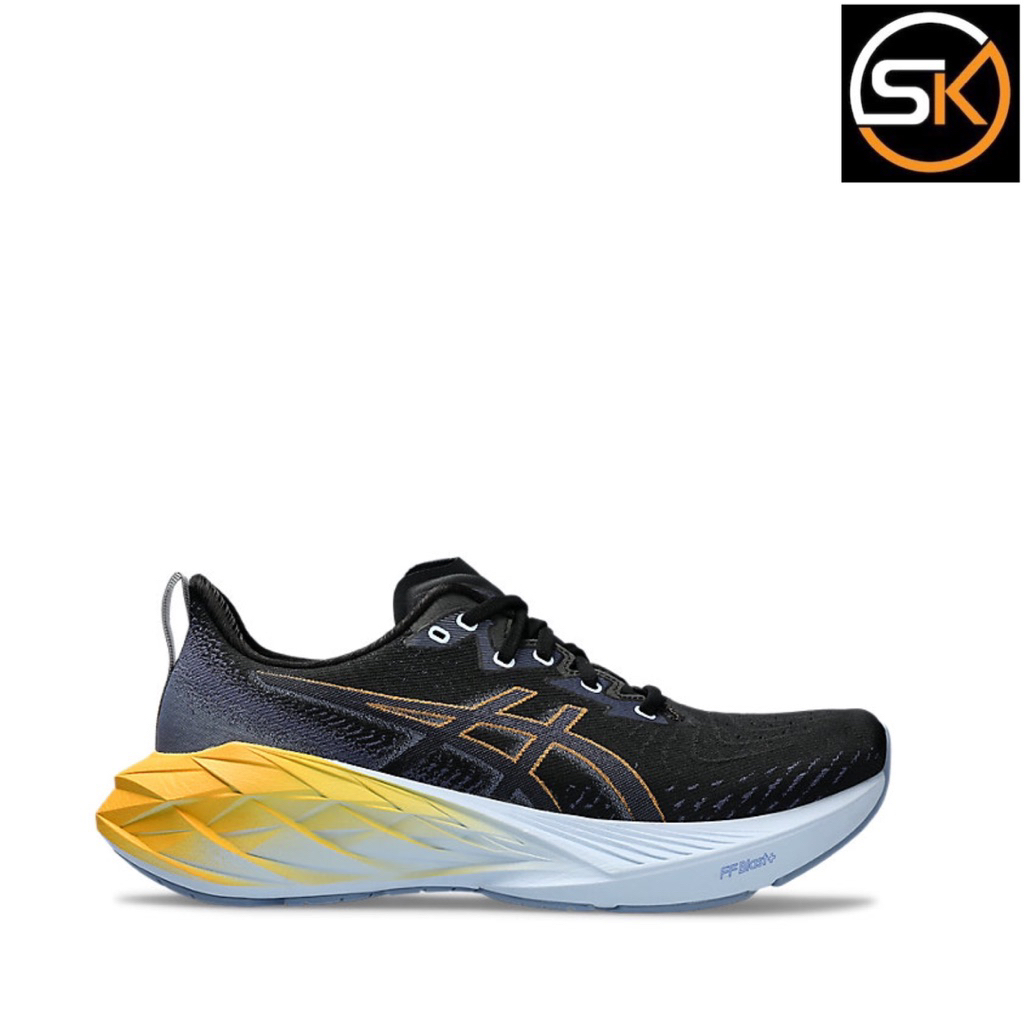 Sepatu Running Asics Black Blue Thunder