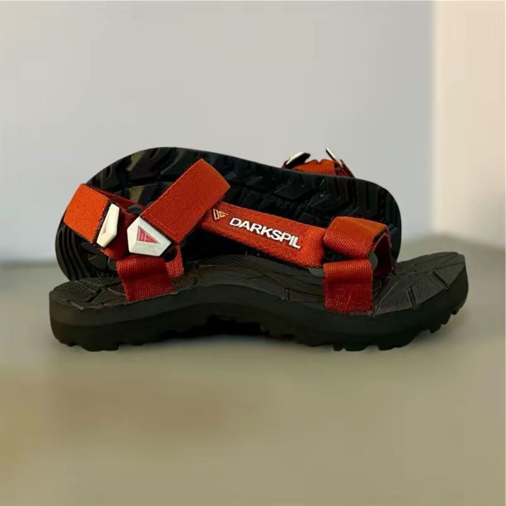 Sandal gunung Darkspil-sandal jepit merah bata  pria wanita 36-43. Outdoor flexible ringan karet Sen