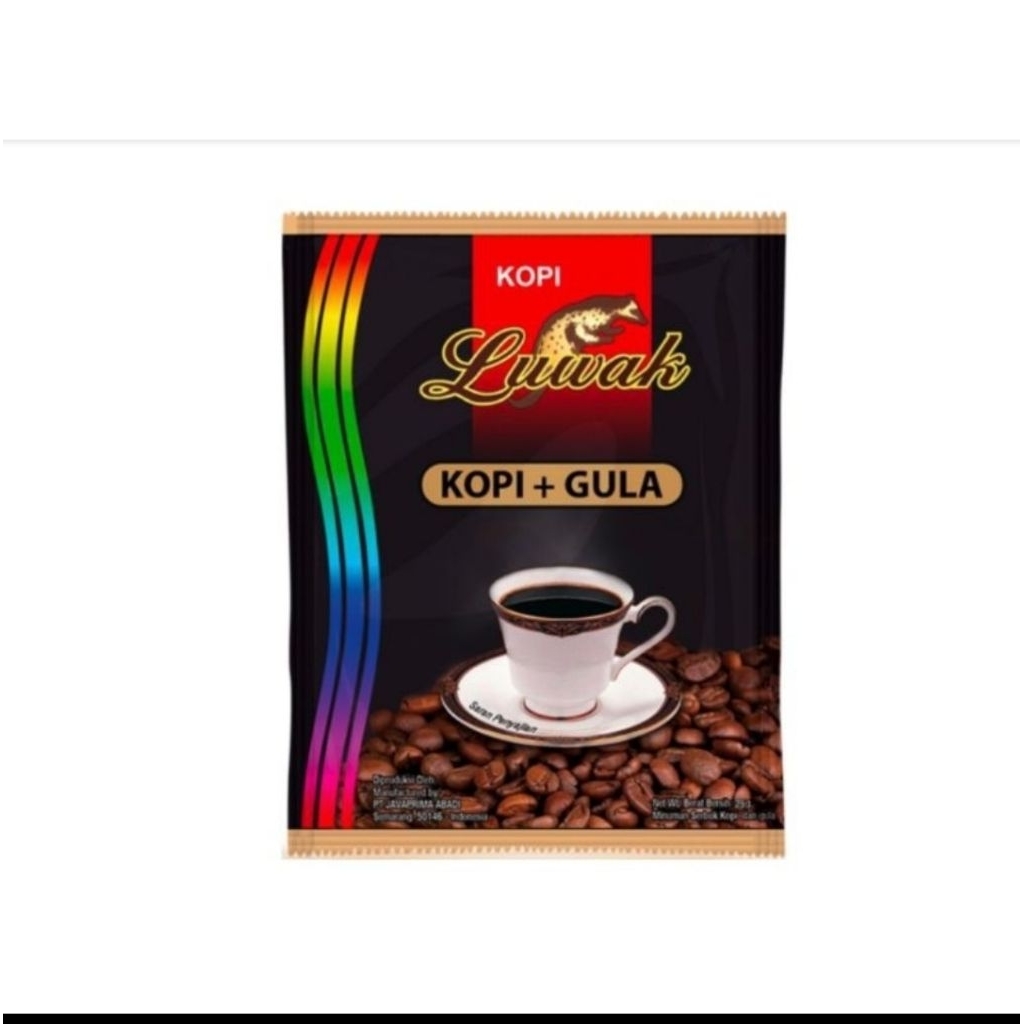 

Luwak Hitam Kopi + Gula isi 10+5 Pcs / Luwak White Kaffie 10 Pcs