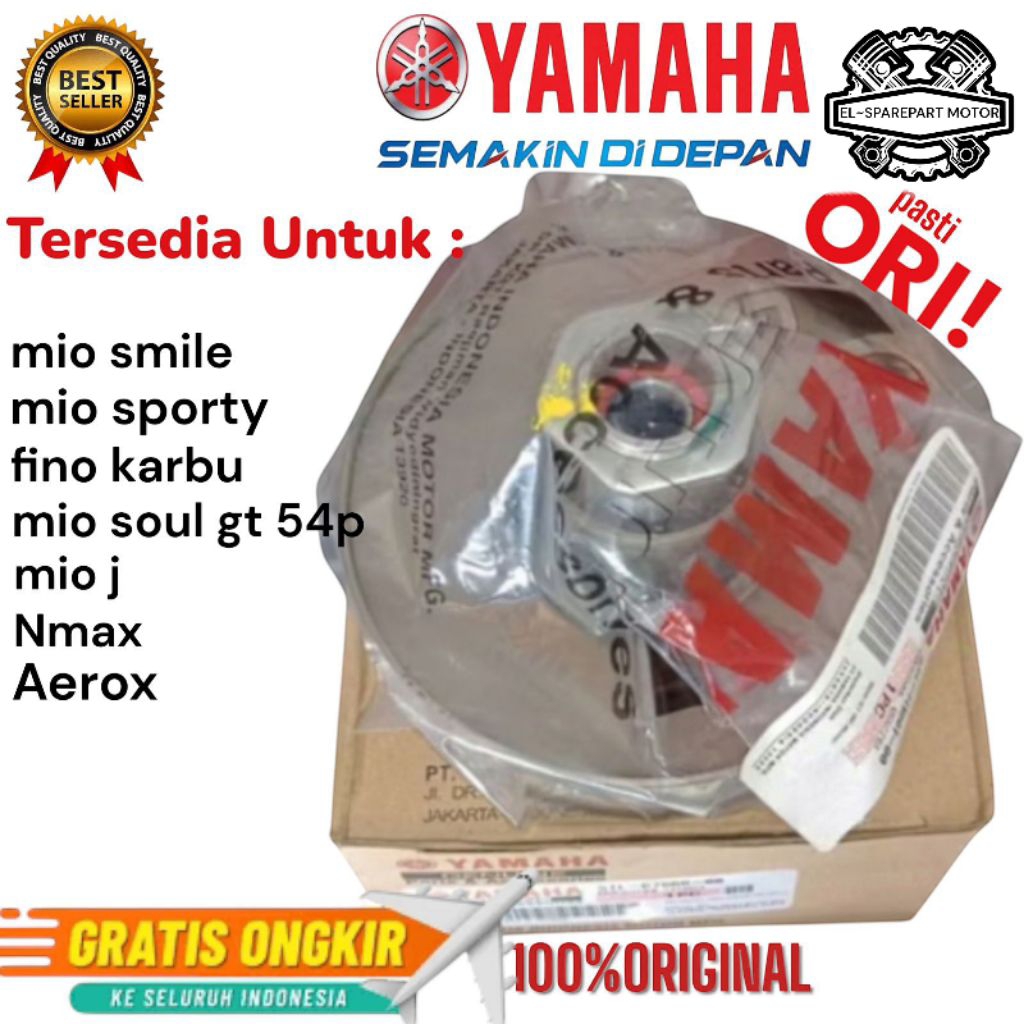 PULLY ONLY & ASSY:-MIO SMILE - MIO SPORTY - FINO KARBU, MIO J -MIO SOUL GT ,NMAX , AEROX Dan Varian 