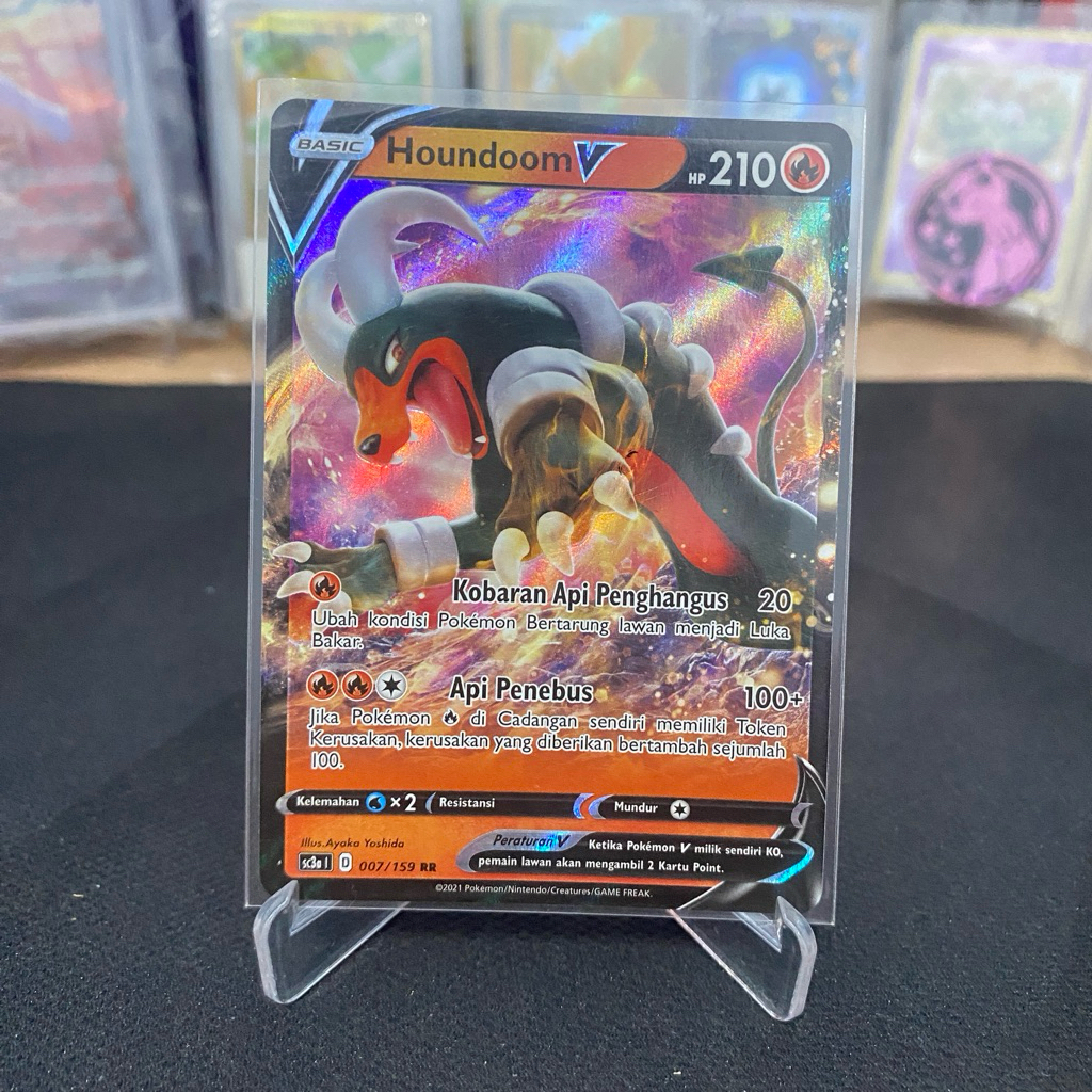 Houndoom V 007/159 RR TCG Pokemon Indonesia