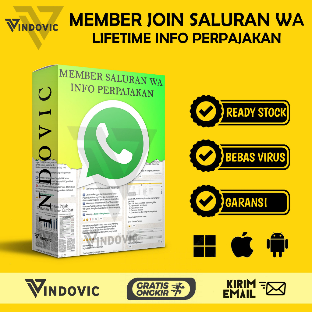 [T0263] LIFETIME MEMBER JOIN SALURAN WA INFO PERPAJAKAN AKTIF UPDATE TIAP HARI