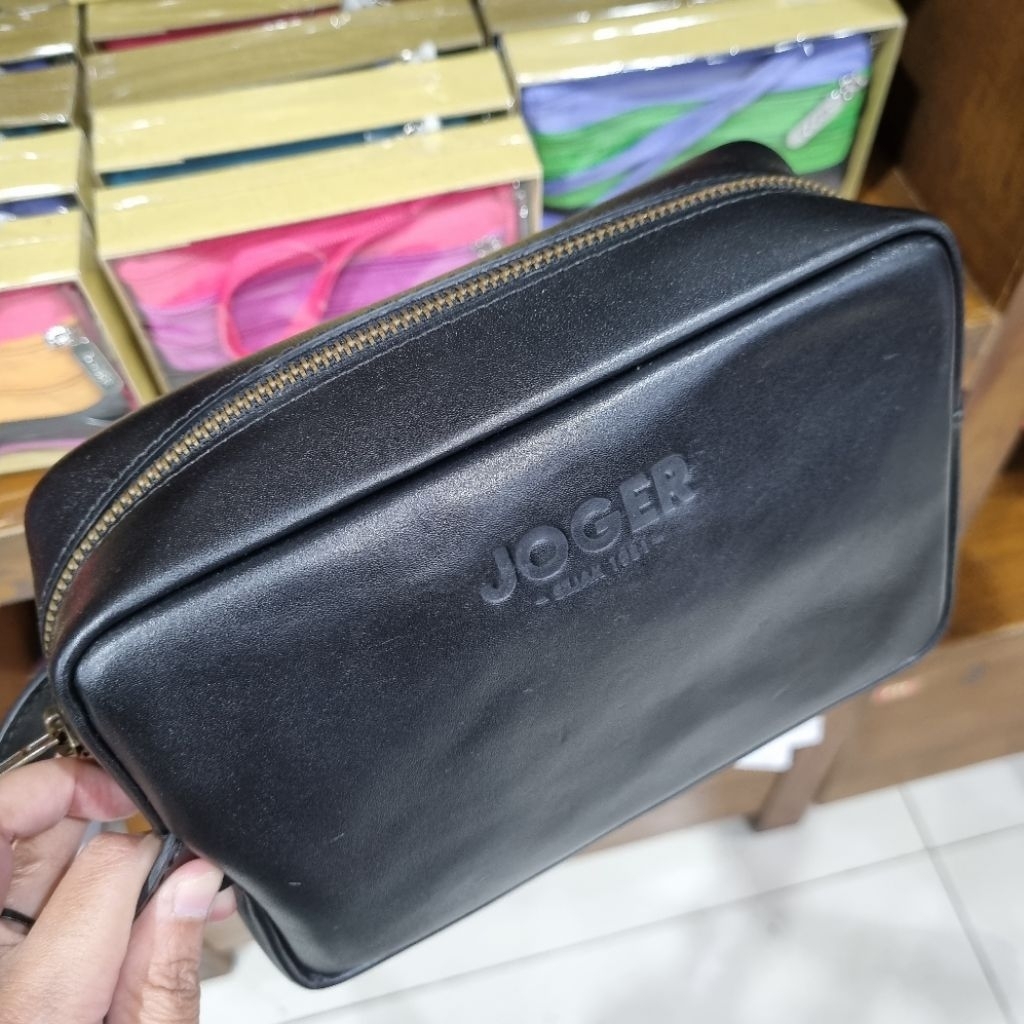POUCH CLUTCH KULIT JOGER. TAS TANGAN PRIA BB KULIT JOGER. ORIGINAL. OLEH OLEH BALI