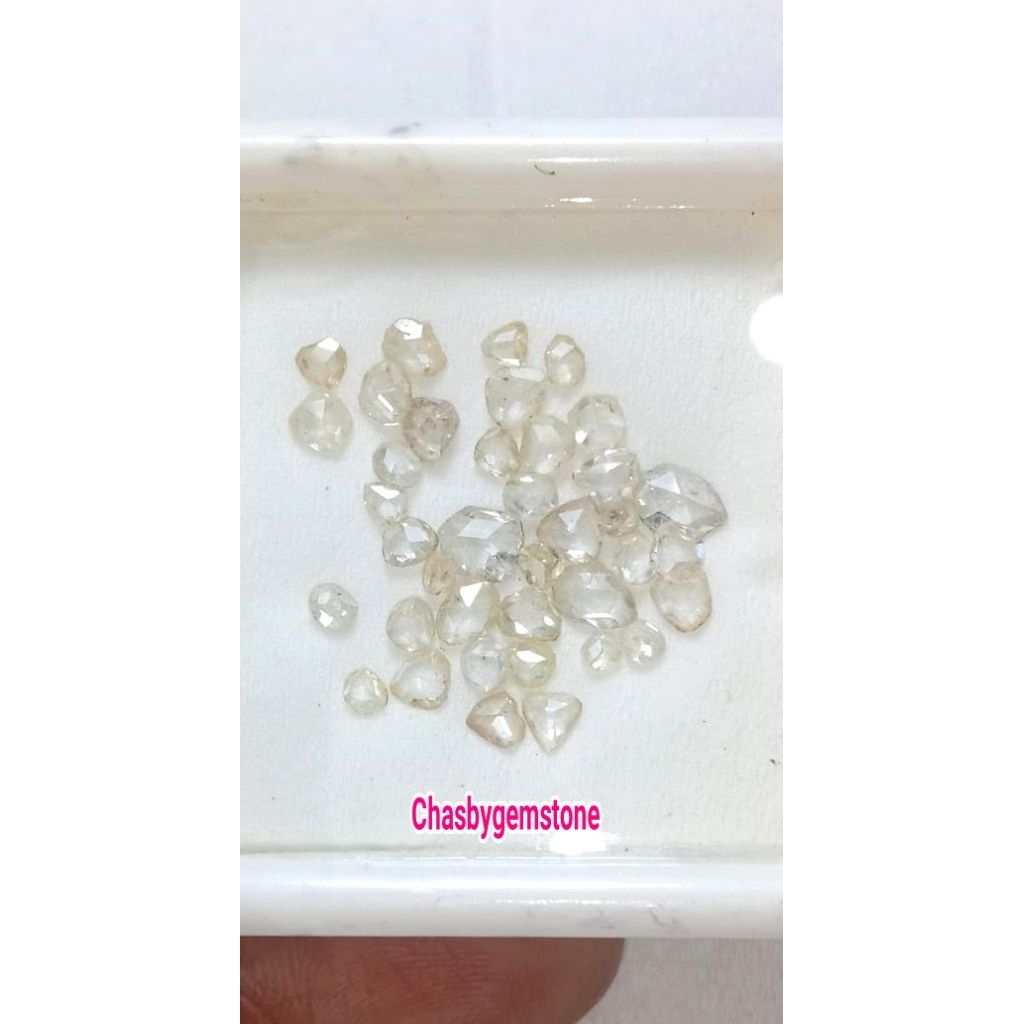 Natural Belahan intan berlian Banjar-Batu Permata intan berlian luster tumpah