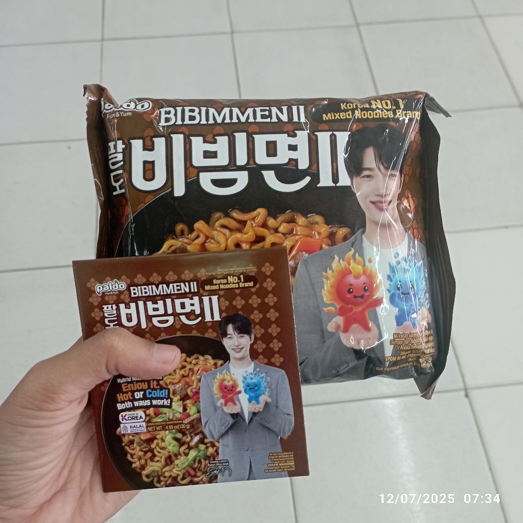 

Paldo bimbim men set + polaroid Byeo Woon Seok sunjae