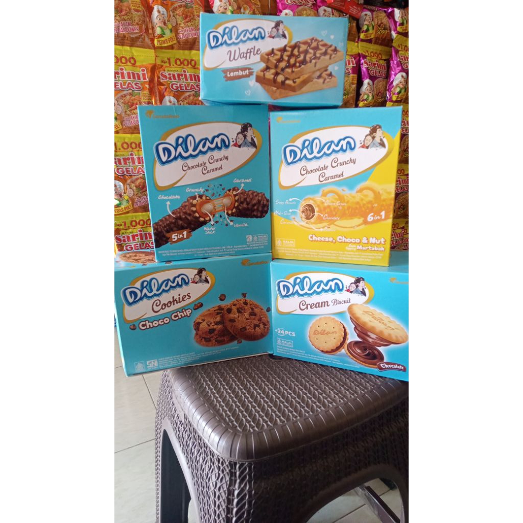 

Dilan All Varian, Waffle Choco Chip, Biscuit, Cookies