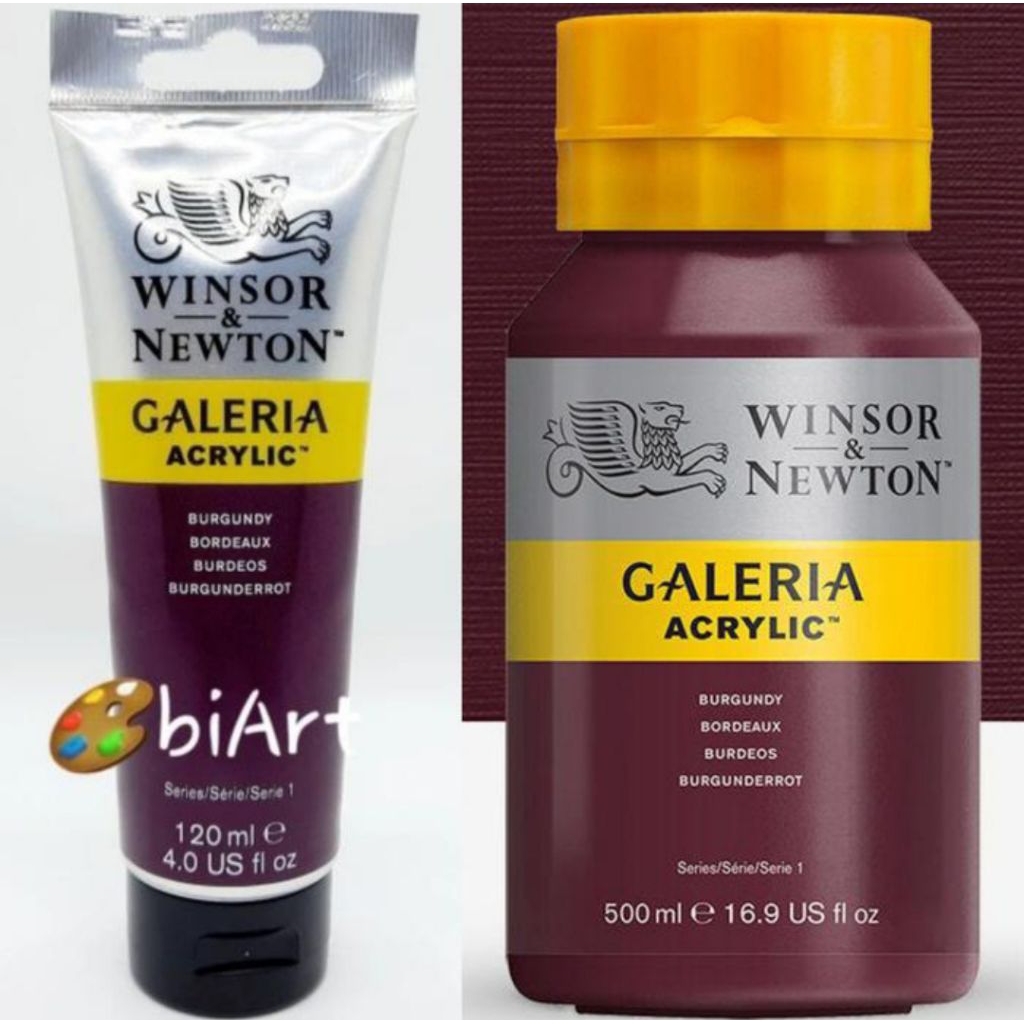 

Cat Akrilik Galeria Acrylic Colour 500ml / 120ml Burgundy Winsor & Newton