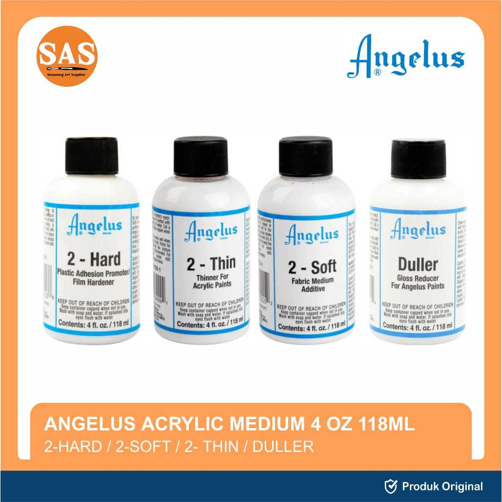 

Angelus - 2 Hard 2 Soft 2 Thin Duller - Campuran Cat Kulit Akrilik Angelus 4oz 118ml - SAS