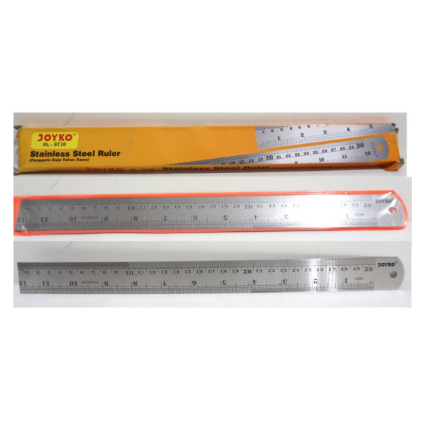 

Penggaris Besi / Stainless Panjang 30 cm Merk Joyko / Penggaris