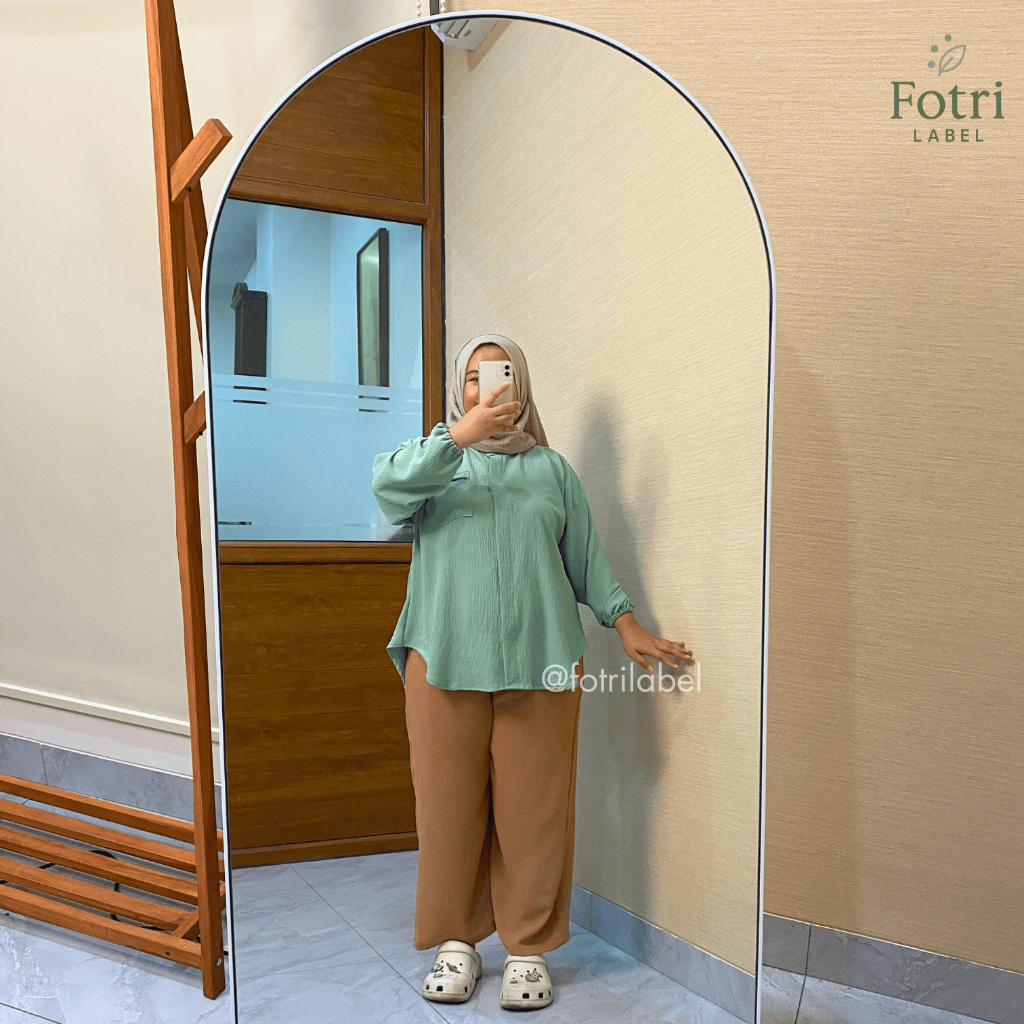 [BIG SIZE / JUMBO] Blouse Kemeja Wanita Dewasa LD 130 cm / Blus Baju Cewek Perempuan Muslim Hijab Po