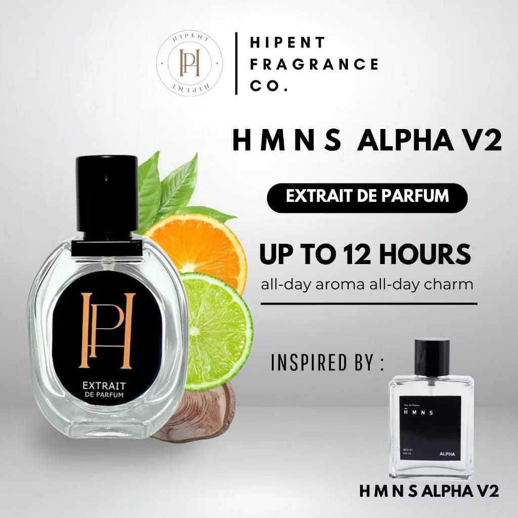 Parfume Hipent HMNS Alpha - Parfum Pria Wanita Tahan Lama Extrait De Parfum - Unisex / HMNS Alpha