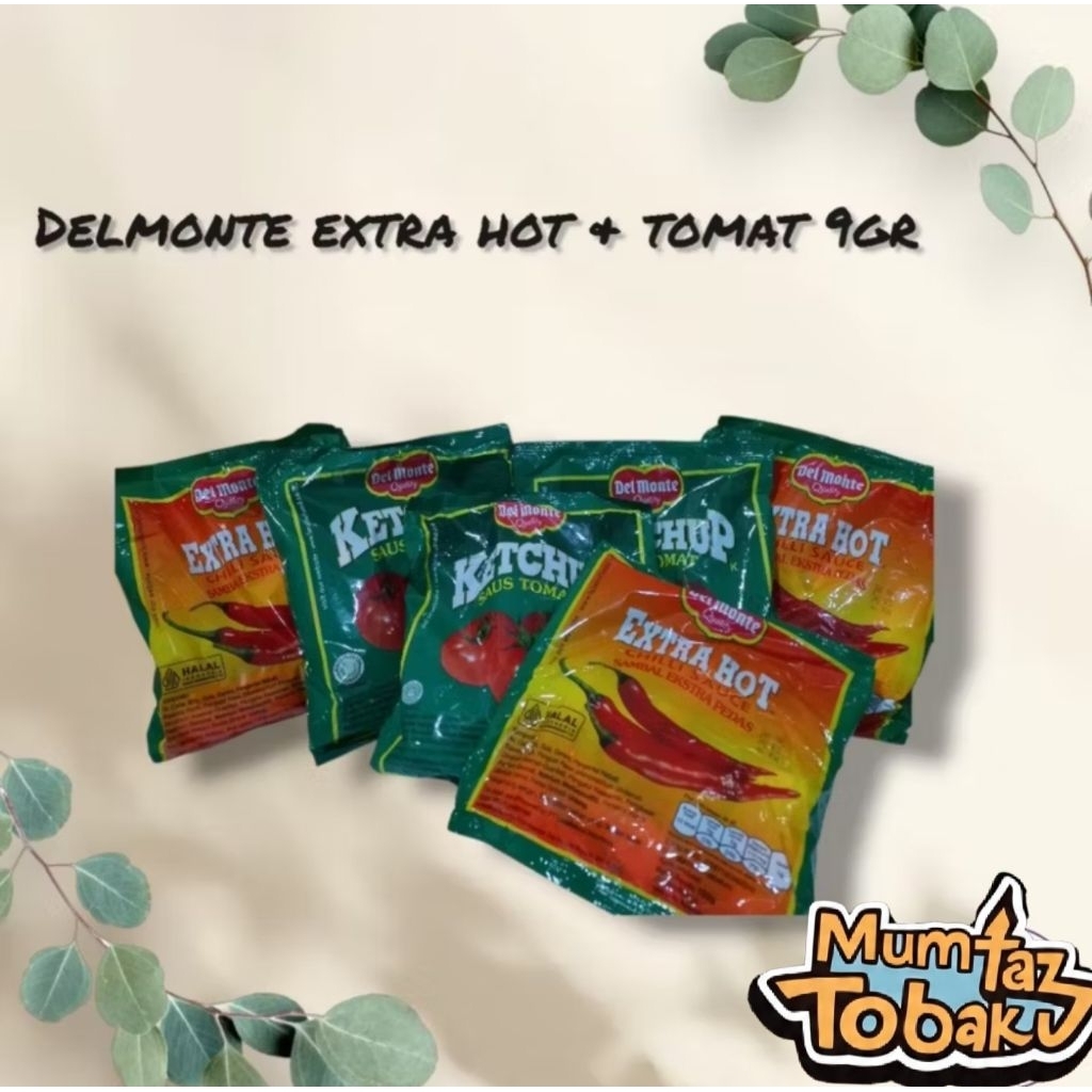 

Delmonte saus tomat dan extra hot 1 pack isi 24 pcs