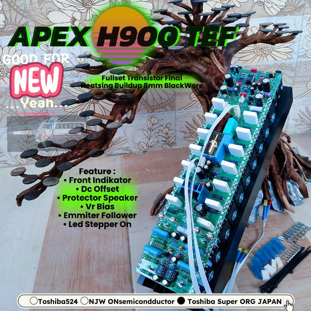 Fullset APEX H900 TEF 2U | Full Set Driver Amp Class H APEX H900 2U TEF Double Layer | Profesional C